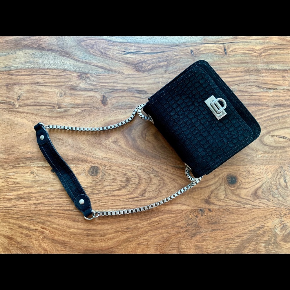 Maje suede crossbody bag